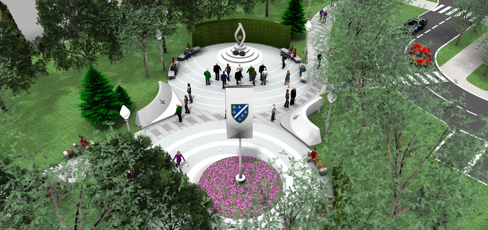 sutra svečano otvaranje spomen parka sa spomenikom braniocima tuzle i bih – 15. maj –