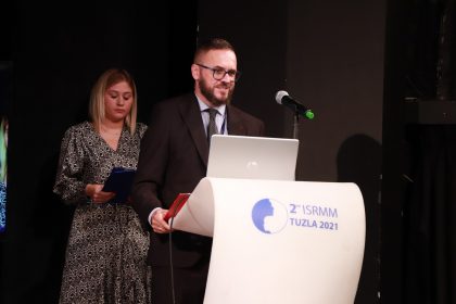 Božo Jurić, ministar zdravstva u Vladi TK na otvaranju Simpozija