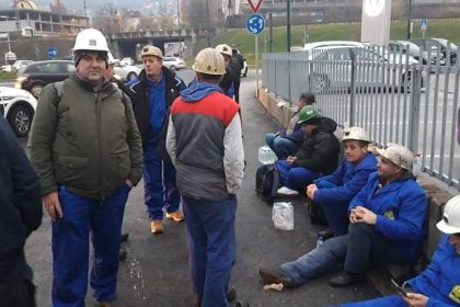 Rudarski protest u Sarajevu / Foto: Facebook