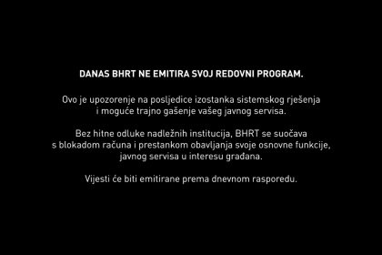 BHRT ne emituje