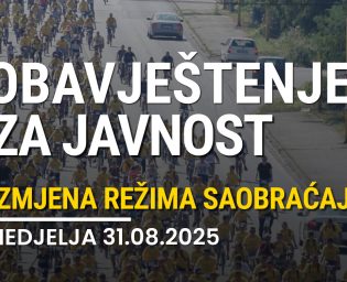 Obavještenje 2025 obustava saobracaja